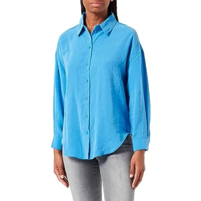 Image of ONLY Women&#039;s Onliris L/S Modal Shirt WVN Blouse, Super Sonic, S