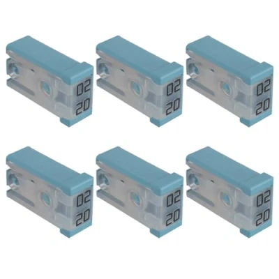 Image of EPLZON 20A 32V Mini Slotted Automotive MCASE Shaped Cartridge Fuse Kit(Pack of 6pcs,20A)