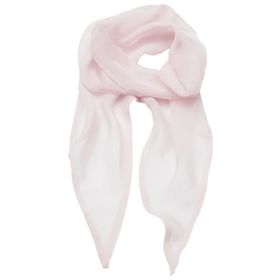 Image of Premier Unisex Adult Colours Chiffon Scarf (Pink) One Size