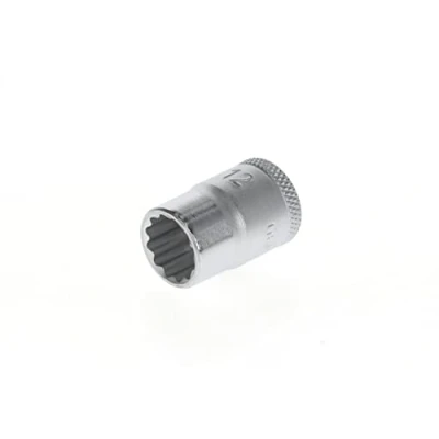 Image of GEDORE Socket, 3/8&quot; 10 mm drive, Bi hex, 12 AF, Tool, D 30 12, Chrome plated steel