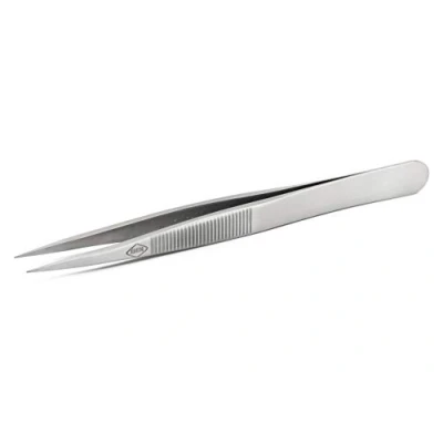 Image of Weller Erem ACSA Precision Tweezers with Serrated Finger Grips for Secure Handling, 108mm