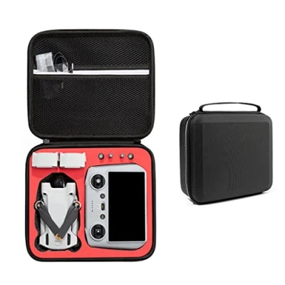 Image of Nylon Carrying Case Compatible for DJI Mini 3 Pro, Portable Storage Bag, Drone Accessories (Red Lining)