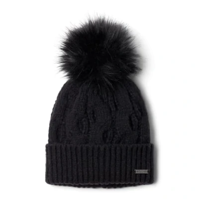 Image of Columbia Boundless DAYS Cable POM Beanie Beanie, Women&#039;s, Size: One Size, Black