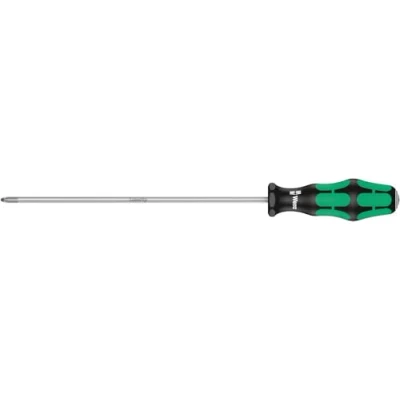 Image of Wera 355 PZ Kraftform Lasdertip screwdriver, Pozidriv 1 x 200 mm, 05009312001