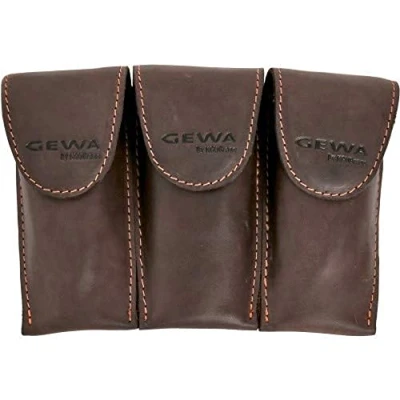 Image of GEWA Mundstücktasche Crazy Horse Trompete braun für 3 Mundstücke