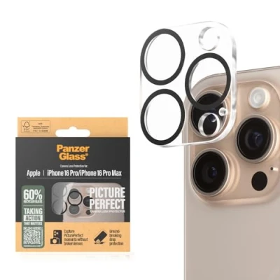 Image of Panzerglass Tempered Glass Camera Protector iPhone 16 Pro/Pro Max