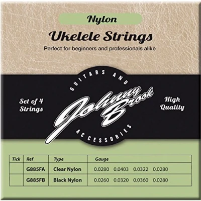 Image of Johnny Brook Set Of 4 Nylon Ukulele Strings Clear