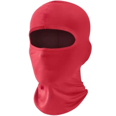 Image of fuinloth Balaclava Ski Face Mask, Motorcycle Cycling Neck Warmer for Helmet, UV Protector Scarf Men/Women Red