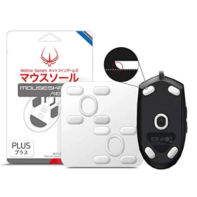 Image of Hotline Games 2 Sets 3.0 Plus Rounded Edges Mouse feet Skates Compatible With Logitech G102 / G203 G Pro Wired Gaming Replacement (0.7mm, Super Glide, PTFE) Performance Upgrade