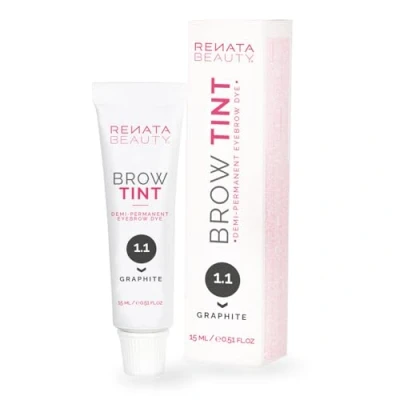 Image of Renata Beauty Eyebrow Dye Premium Brow Tinting Color 15 ml Customizable Long lasting Tint with 4 Week Results Safe and Gentle Colors Available [Graphite Dye]