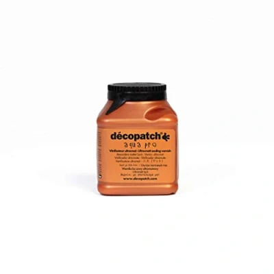 Image of Décopatch Ref VAUM180AO Aqua Pro Ultra Matt Sealing Water Based Varnish Finish Can Protect Maché Item From Heat, Moisture &amp; Detergents 180ml Bottle