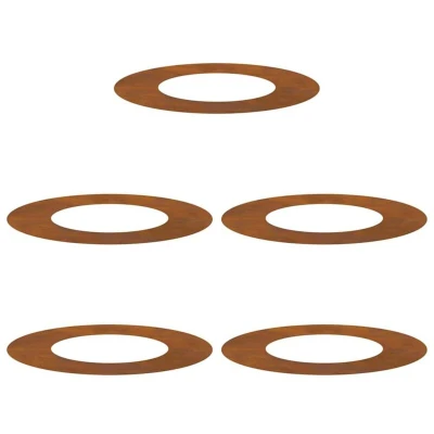 Image of vidaXL Corten steel Planter Medium Decorative Inlays