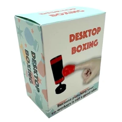 Image of Diabolical DP1364 Desktop Boxing Funny Desk Accessories for Men, Secret Santa Gifts Work Colleagues, Office Gadgets, Home