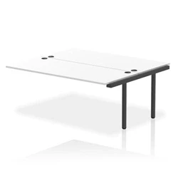Image of Impulse Bench B2B Ext Kit 1800 Black Frame Office Desk White