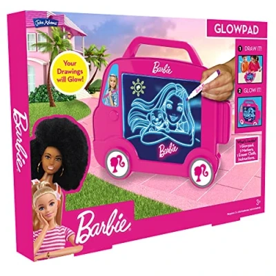 Image of John Adams Barbie Camper Van GLOWPAD: light up drawing tablet for endless creative fun anywhere! Arts &amp; Crafts Ages 3+