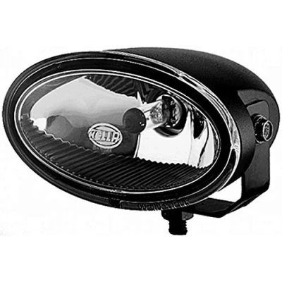 Image of HELLA 1FA 008 283 011 Halogen Spotlight FF 50 12V Oval Reference number: 12.5 Bolted clear diffusing Lens Colour: Crystal right/left