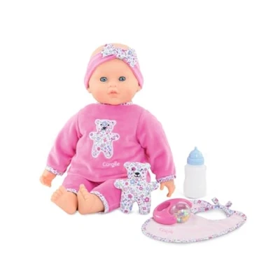 Image of Corolle 9000150050 Mon Grand Poupon Lucille Interactive, French Doll with Vanilla Fragrance, Soft Body Doll, 20 Sounds, 42 cm, Sleeping Eyes, 8 Functions, from 2 Years