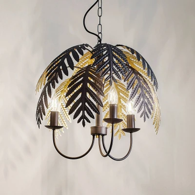 Image of Lucande Aparas hanging light leaf look, 1 bulb, 50 cm