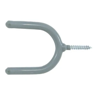 Image of Crawford 3.94 in. L Vinyl Coated Gray Steel Medium Storage Hook 15 lb. capacity 1 pk