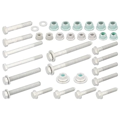 Image of KIT12 Mounting Kit, control lever FEBI BILSTEIN 39758 Front Axle AUDI: A4 B7 Avant, B6/B7 Convertible
