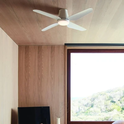 Image of Beacon Lighting LED ceiling fan Aria CTC white 122 cm quiet