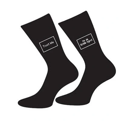 Image of GIFTSEARCH Trust Me I&#039;m A Estate Agent Design Cotton Rich Mens Socks UK 5 12 (x6s051)