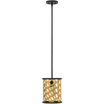Image of Felix 1 Light Ceiling Mini Pendant Gold, E27