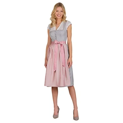 Image of Stockerpoint Women&#039;s Dirndl Valencia Special Occasion Dress, Gray, 6