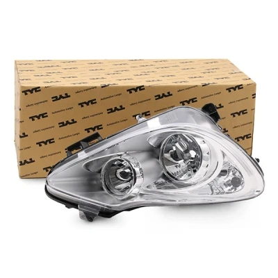Image of 1216188, 93189358 Headlights TYC 20 1153 15 2 right H7, H1 for hand traffic without electric motor OPEL: Corsa D Hatchback