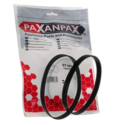 Image of Paxanpax PFC041, Compatible Drive Belts for Hoover V17 Purepower, Dustmanager Series, Vax Type 1 Power &amp; 2 Series (Pack of 2), Black
