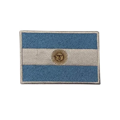 Image of Argentina National Flag Iron On Patch Sew Embroidered Patch/Badge for Clothes