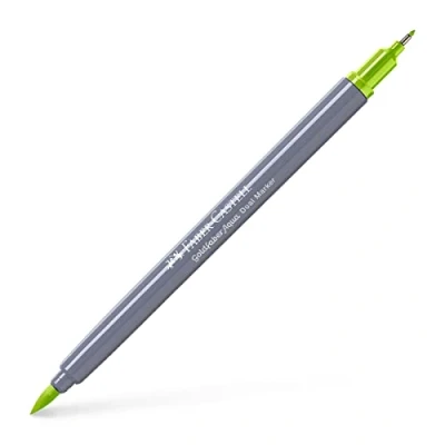 Image of Faber Castell Creative Studio Goldfaber Aqua Dual Marker, Light Green, Single For Art, Craft, Drawing, Sketching, Home, School, University, Colouring