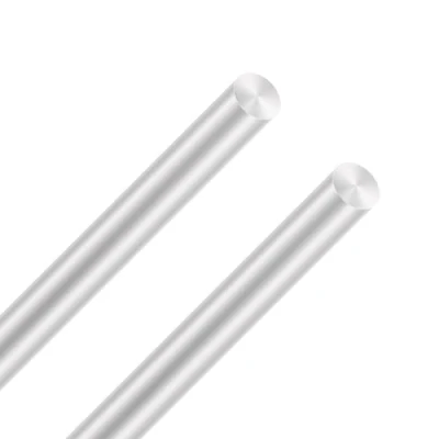 Image of LAVMHAB 6063 Aluminum Round Rods 12mm x 300mm, Solid Shaft Bar for DIY Crafts Models (2pcs)