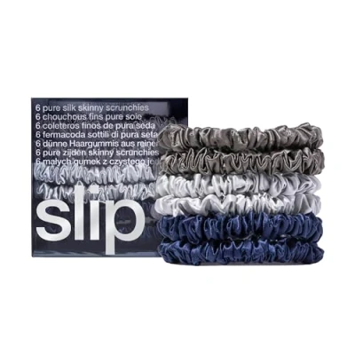 Image of SLIP Silk Skinnie Scrunchies in Black, Pink, and Caramel 100% Pure 22 Momme Mulberry for Women