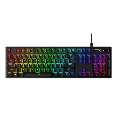 Image of HyperX Alloy Origins Mechanical Gaming Keyboard SoftwareControlled Light &amp; Macro Customization Compact Form Factor Linear Switch Blue RGB LED Backlit US QWERTY