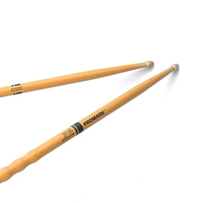 Image of ProMark Drum Sticks Glenn Kotche Active Wave Drumstick ActiveGrip For Secure, Comfortable Grip Gets Tackier As Your Hands Sweat Finish, Acorn Tip, Hickory Wood 1 Pair
