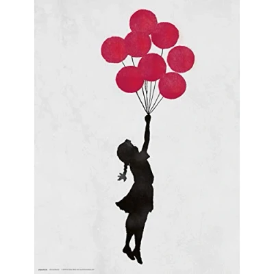 Image of Grupo Erik Art Print, Brandalised Floating Girld, 30 x 40 cm, P30X40CM0037