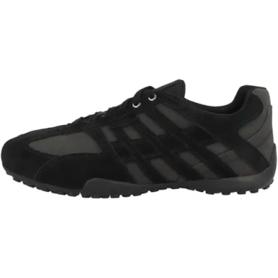 Image of Geox UOMO SNAKE men&#039;s Shoes (Trainers) in Black