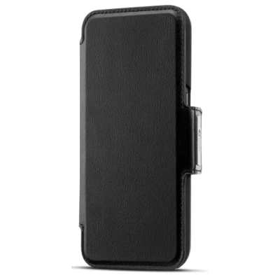 Image of Doro Wallet Case 8100 Smartphone Card Slots Secure Closure Easy Charging Black