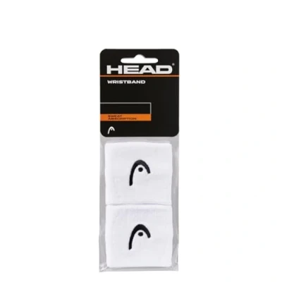 Image of HEAD Unisex Adult 2.5 Sweatband, White, One Size