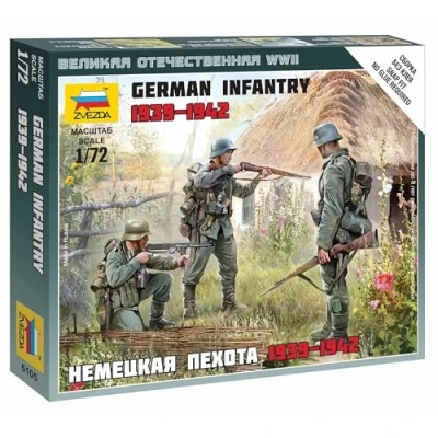 Image of Zvezda German Infantry 1941 model kit, scale 1:72, Z6105