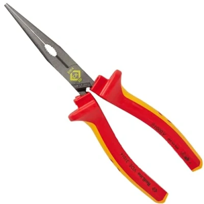 Image of &quot;C.K 39076 Snipe Nose Pliers, 200 mm 8&quot;&quot;, 431014, Red