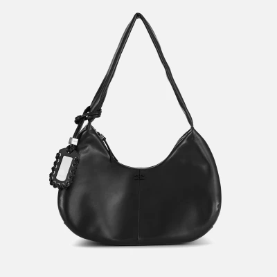 Image of Ganni Medium Hobo Faux Leather Blend Bou Bag