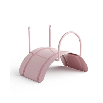 Image of LIVLIG hose holder wall, garden hanger made of steel, for hoses 1/2 up to 30m, color: Pink