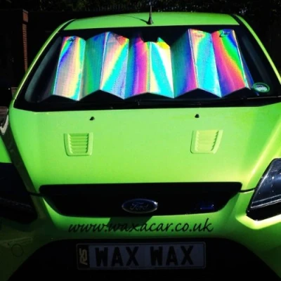 Image of Interior Protection and Cooling Front Window Windscreen Silver Foil Reflective Foldable Car UV Laser Sun Shade Block Screen 145 cm x 60