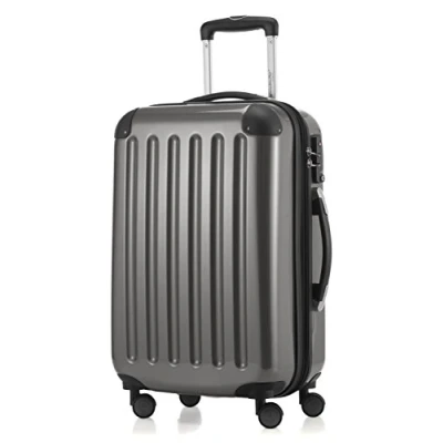 Image of HAUPTSTADTKOFFER Alex Carry On luggage Board Suitcase Bag Hardside Spinner Trolley 4 Wheel Expandable, 55cm, TSA, titan