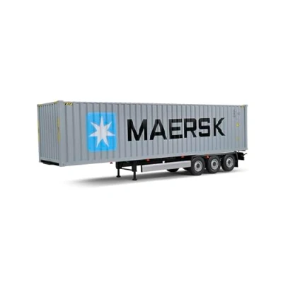 Image of Solido 1:24 Container Trailer Blue