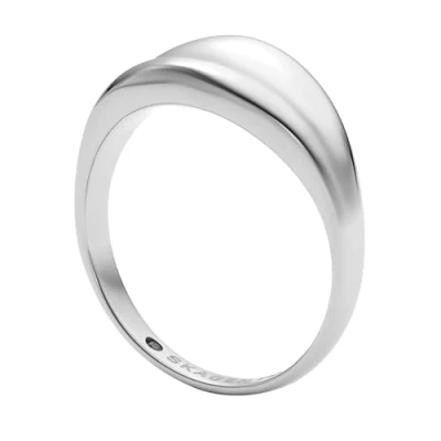 Image of Skagen Women&#039;s Anja Pebbles Silver Stainless Steel Ring, SKJ18500408