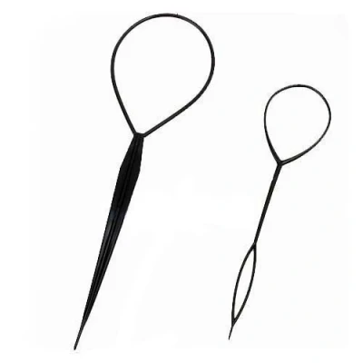Image of Aeromdale Ponytail Topsy Tail Hair Styling Tool Care Woman Manufacturer DIY Braid 2Pcs Maker