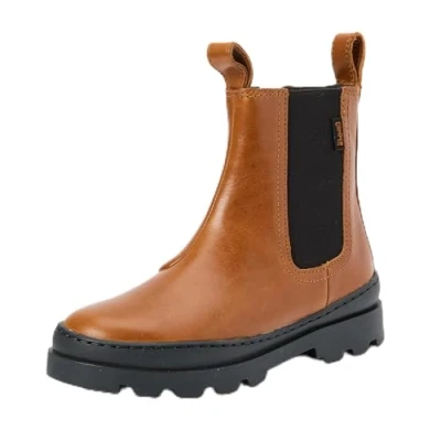 Image of Camper Brutus KIDS Unisex Classic ankle boots for kids, Size: 11.5K, Medium brown Leather